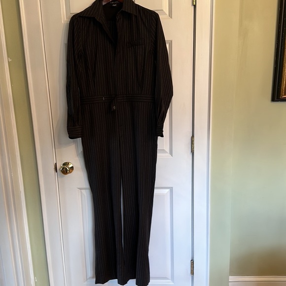 Ralph Lauren black label size 8, pinstripe jumpsuit